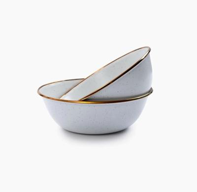 Barebones Bowl/Enamel/Set 2 Pcs Servies Egg Shell
