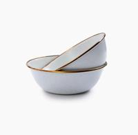 Barebones Bowl/Enamel/Set 2 Pcs Servies Egg Shell