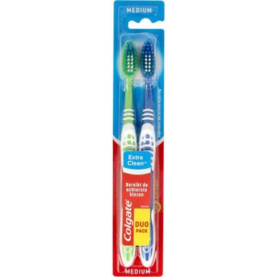 Colgate Tandenborstel extra clean medium duo
