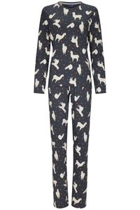 Grijze dames pyjama lamas Ally