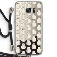 Uilen: Samsung Galaxy S7 Transparant Hoesje met koord