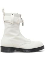 JW Anderson bottines Padlock en cuir - Blanc