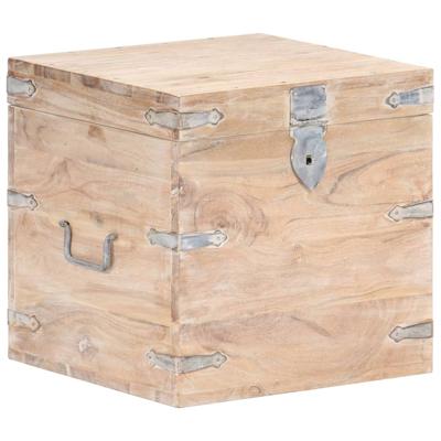 Opbergkist 40x40x40 cm massief acaciahout
