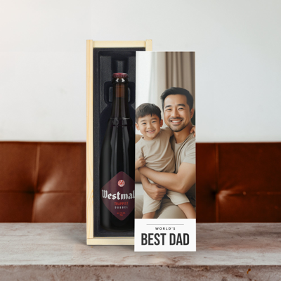 Bier in bedrukte kist - Westmalle Dubbel