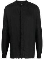 Thom Krom band collar linen shirt - Noir