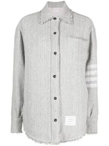 Thom Browne surchemise oversize à 4 bandes signature - Gris