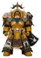 Warhammer Imperial Fists Action Figure Legion Praetor in Tartaros Terminator Armourwith Power Sword and Vigil Storm Shield 14 cm