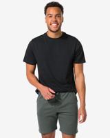 HEMA Heren T-shirt Regular Zwart (zwart)