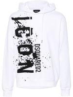 DSQUARED2 hoodie à motif Icon Splash - Blanc - thumbnail