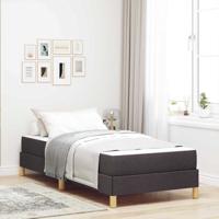 Boxspring bed Bruin 90 x 190 cm Stof, Engineered Hout