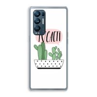 I love cacti: Oppo Find X3 Neo Transparant Hoesje