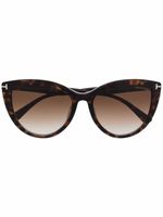 TOM FORD Eyewear lunettes de soleil Isabella 02 à monture papillon - Marron