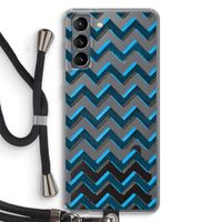 Onderbroken lijn: Samsung Galaxy S21 Transparant Hoesje met koord