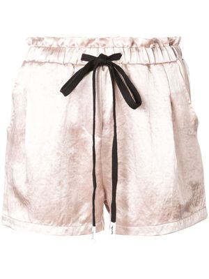 Haculla short à effet satiné - Blanc