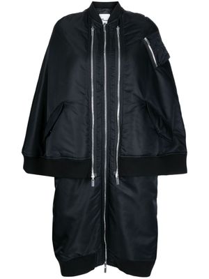 Noir Kei Ninomiya doudoune à fermeture zippée