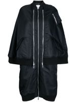 Noir Kei Ninomiya doudoune à fermeture zippée
