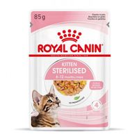 Royal Canin Kitten Sterilised natvoer in jelly (85 g) 4 dozen (48 x 85 g) - thumbnail