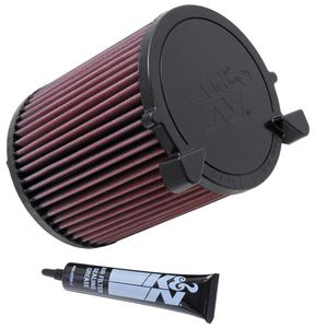 K&N vervangingsfilter passend voor Audi A3 1.6L-L4 2003 (E-2014) E2014