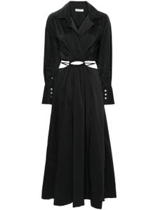 Simkhai robe-chemise longue à découpes - Noir