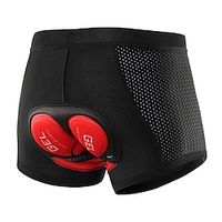 Arsuxeo Voor heren Fietsondergoed Fietsbroek 3D gewatteerde short Fietsen Ondergoedshorts Gewatteerde shorts Race-pasvorm Bergracen Wegwielrennen Sport 3D-pad Ademend Vochtregelerend Reflecterende Lightinthebox - thumbnail