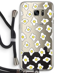 Spiegeleitjes: Samsung Galaxy S7 Edge Transparant Hoesje met koord