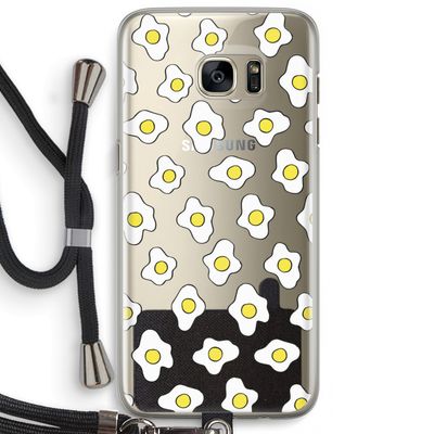 Spiegeleitjes: Samsung Galaxy S7 Edge Transparant Hoesje met koord