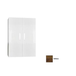 Kolomkast Sanicare Q1/Q12/Q17 2-Deurs Soft-Closing Chromen Greep 90x67x32 cm Belluno