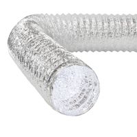 Panflex AM2 aluminium ventilatieslang 125mm lengte 10 meter ongeisoleerd laminaatslang