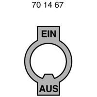 Marquardt 240.002.021 Inscriptie etiket Opdrukmotief EIN/AUS Metaal 1 stuk(s)