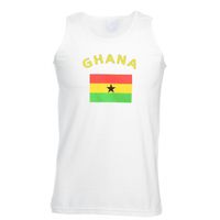 Witte heren tanktop Ghana 2XL  - - thumbnail