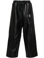 Doublet pantalon de jogging à effet peau de crocodile - Noir