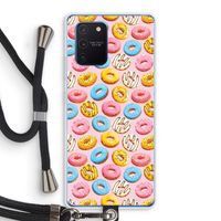 Pink donuts: Samsung Galaxy Note 10 Lite Transparant Hoesje met koord