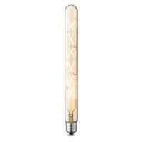 Edison Vintage E27 LED filament lichtbron Tube | Spiraal | Retro LED lamp | 3/3/30cm | Amber | geschikt voor E27 fitting | Dimbaar | 5W 500lm 2700K | warm wit licht