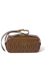 Miu Miu sac porté épaule matelassé en cuir Nappa - Marron