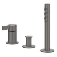IVY Pact Badrandcombinatie - 3-weg - mengkraan - uittrekbare handdouche - zonder uitloop - Geborsteld metal black PVD 6302106 IVY Pact Badrandcombinatie - 3-weg - mengkraan - uittrekbare handdouche - zonder uitloop - Geborsteld metal black PVD 6302106
