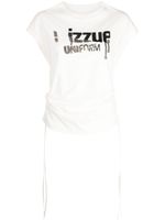 izzue t-shirt en coton à logo strassé - Blanc - thumbnail