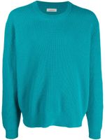 Laneus cew-neck ribbed-knit jumper - Bleu