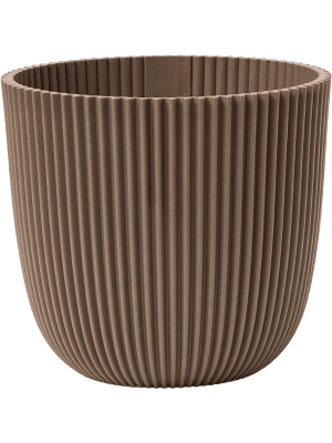 Capi Pot Nature Groove Made With Warm Taupe - D25cm