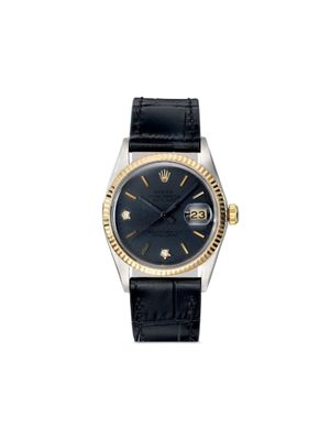 Lizzie Mandler Fine Jewelry montre Datejust 36 mm personnalisée - Bleu