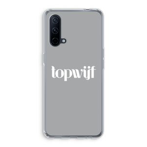 Topwijf Grijs Wit: OnePlus Nord CE 5G Transparant Hoesje