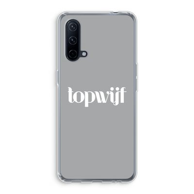 Topwijf Grijs Wit: OnePlus Nord CE 5G Transparant Hoesje