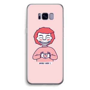 Hartje: Samsung Galaxy S8 Plus Transparant Hoesje