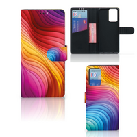 Book Case voor Xiaomi Redmi Note 10 Pro Regenboog - thumbnail