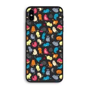 Kleurrijke katten: iPhone XS Biologisch afbreekbaar hoesje