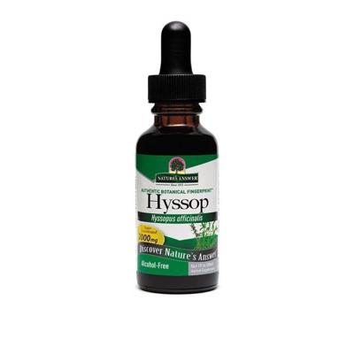 Natures Answer Hyssop extract alcoholvrij 30 Milliliter Natures Answer Hyssop extract alcoholvrij 30 Milliliter
