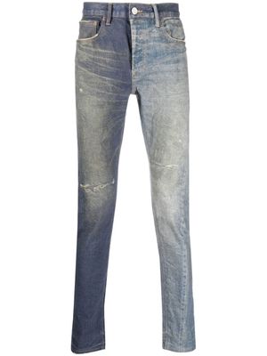 Purple Brand jean skinny à taille basse - Bleu