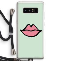 Kusje: Samsung Galaxy Note 8 Transparant Hoesje met koord