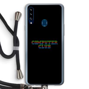 Retro: Samsung Galaxy A20s Transparant Hoesje met koord