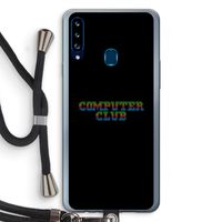Retro: Samsung Galaxy A20s Transparant Hoesje met koord