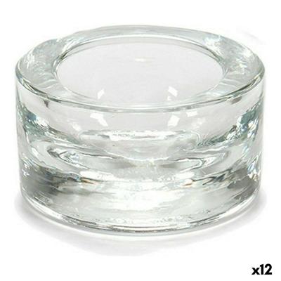 Kaarshouder Gift Decor Transparant Glas 7 x 3,5 x 7 cm (12 Stuks)